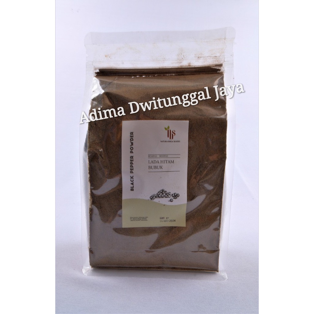 

Natura Boga Sukses Black Pepper Powder / Lada Hitam Bubuk 500gr