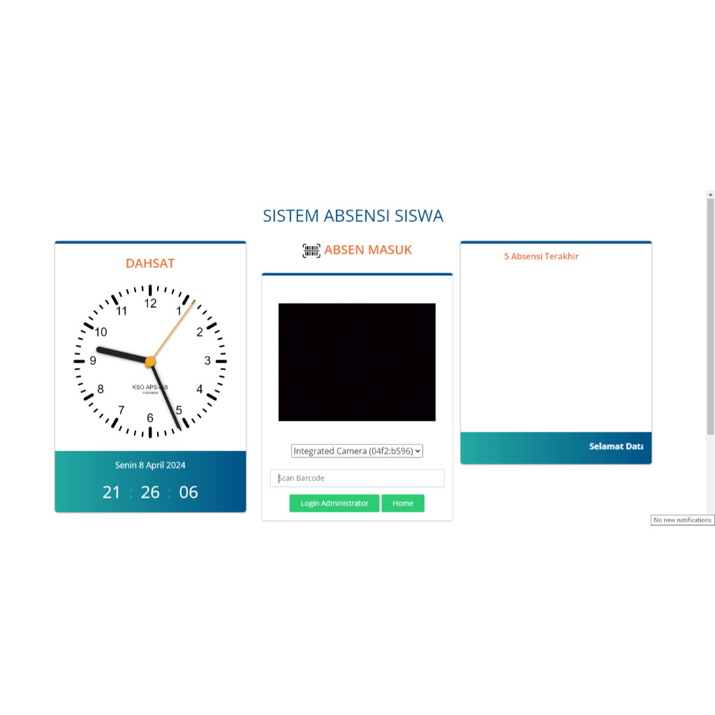 Aplikasi Absensi Sekolah Online Berbasis QR Code