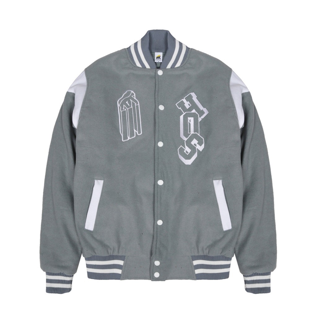 House of Smith Jaket Varsity Pria - Varhos Grey #4 - Jacket
