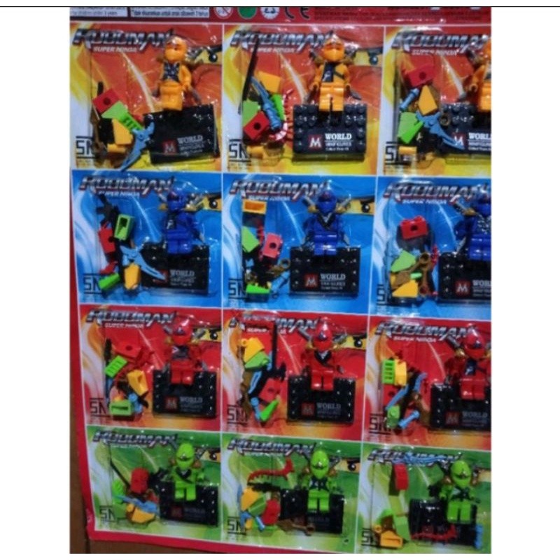 12 PCS NINJA ROBOMAN
