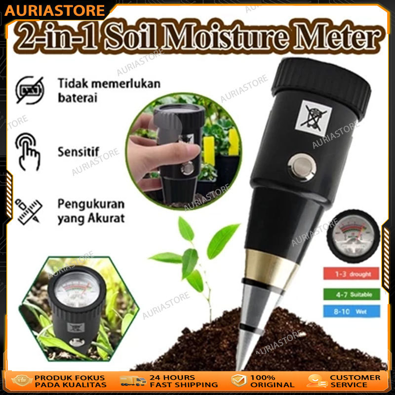 

Alat Penggukur Tanah 2 in 1 Pen Type PH Meter Soil Analyzer Tester Meter Alat Ukur PH Tanah
