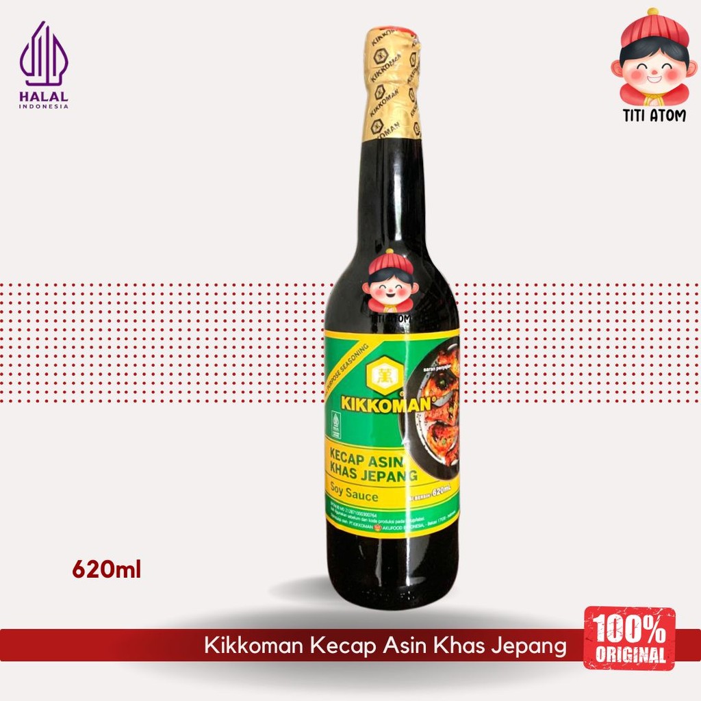 

Kikkoman Soy Sauce Kecap Asin Khas Jepang Bumbu Dapur 620ml
