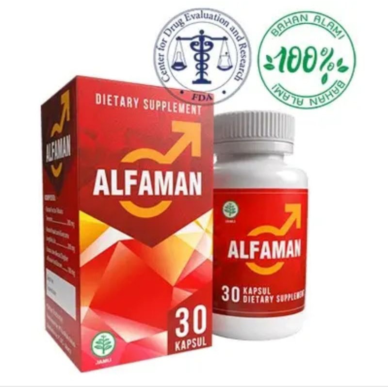 Alfaman Obat Herbal Pria Peningkat Stamina Pria Ampuh Tahan Lama Penambah Stamina Alfaman