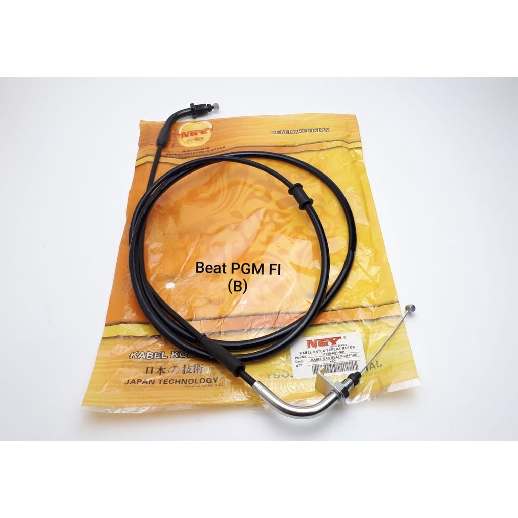 Kabel Gas Komplit Kabel Beat PGM FI Bawah Kabel Gas Honda Beat PGM FI B Bawah K81 N01 NGY Gold 46Var