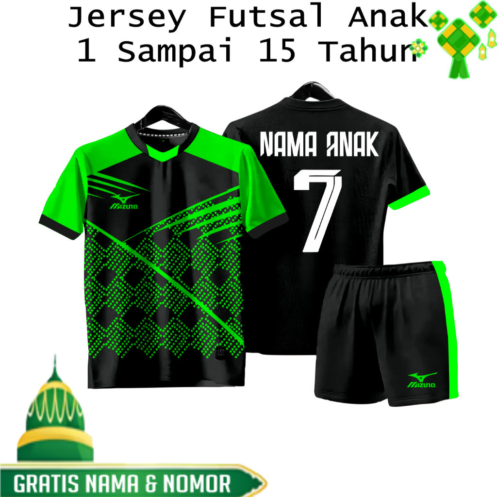 JERSEY TERMURAH Baju Bola Sablon Nama + Nomor Jersey Futsal Custom Anak Anak Jersey Bola Custom Nama