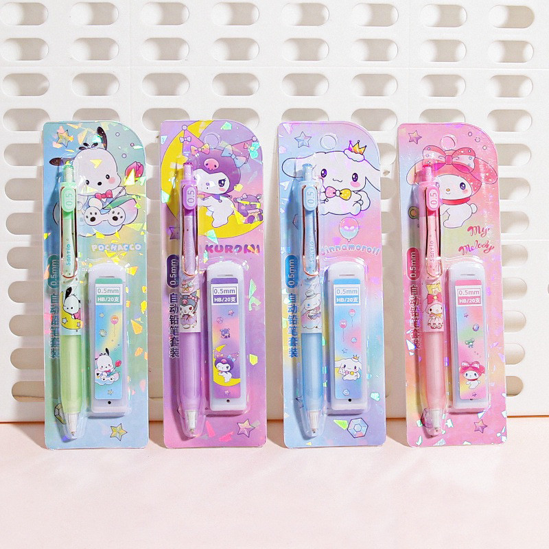 

(TB) PENSIL MEKANIK 0,5 MM MOTIF SANRIO FREE REFILL / PENSIL OTOMATIS SANRIO