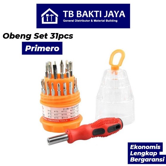 Obeng Set Pendek / Obeng Set Cebol 31 pcs