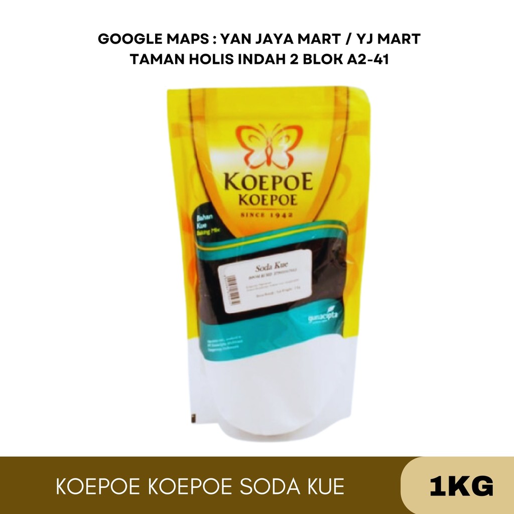 

Koepoe Koepoe / Kupu Kupu Soda Kue Baking / Pengembang Kue Kemasan 1KG
