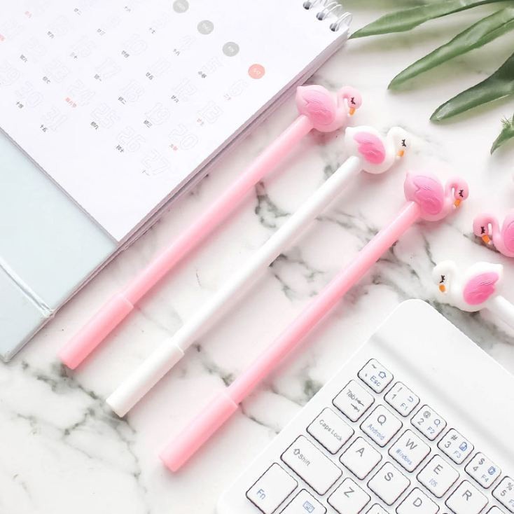 

TrendyStuff.id Pena Karakter Flaminggo Pulpen Gel Karakter Burung Bangau Lucu Alat Tulis Sekolah Kantor ATK Pena 3D Pulpen Murah Import R206