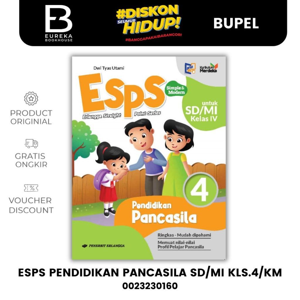ERLANGGA - ESPS PENDIDIKAN PANCASILA KELAS 4 - KURIKULUM MERDEKA