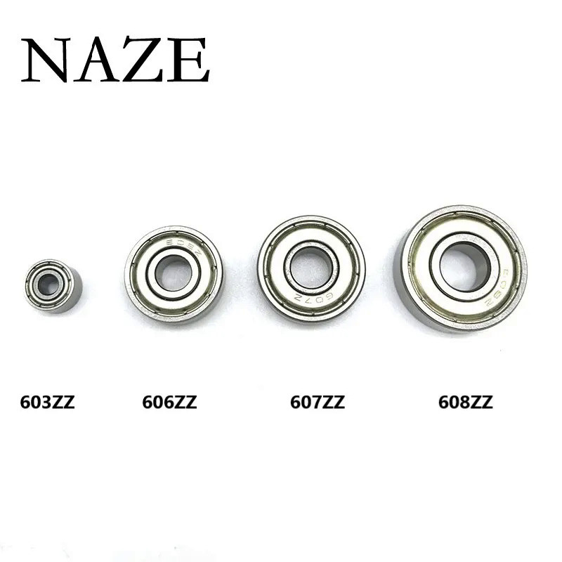 

NAZE 10PCS Bantalan Bola Alur Dalam Mikro 603ZZ 604ZZ 605ZZ 606ZZ 607ZZ 608ZZ 609ZZ