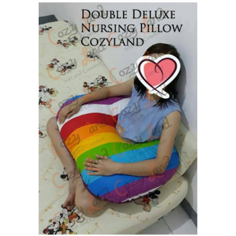 promo  -Bantal menyusui Kembar Double deluxe nursing pillow Cozyland