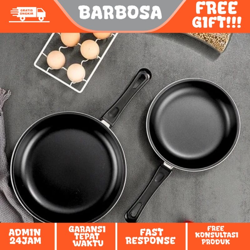 FRYPAN WAJAN TEFLON 1 SET ISI 2 / WAJAN PENGGORENGAN ANTI LENGKET