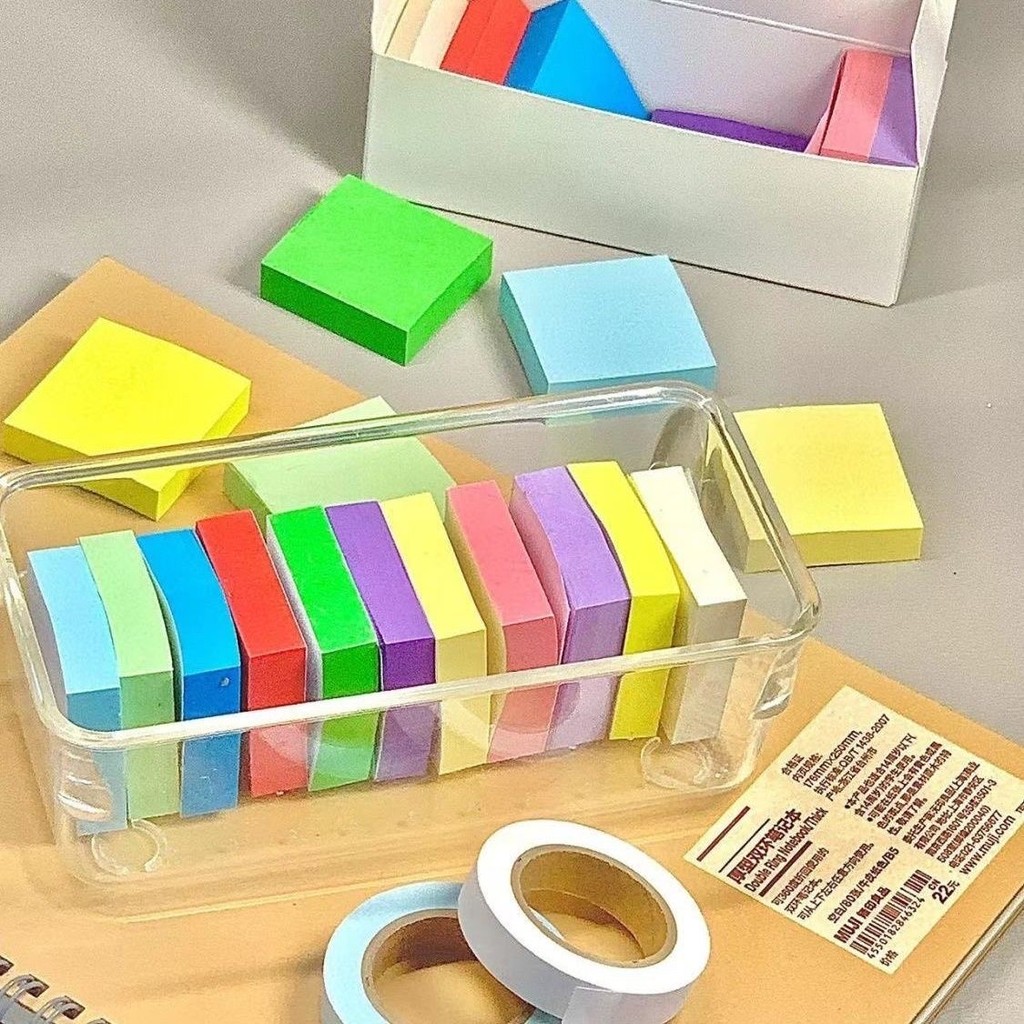 

Sticky Notes Macaron Color Mini Square Sticky Memo Pad / Kertas Memo Tempel Sticky Tabs Note Pad Alat Tulis Office Stationery
