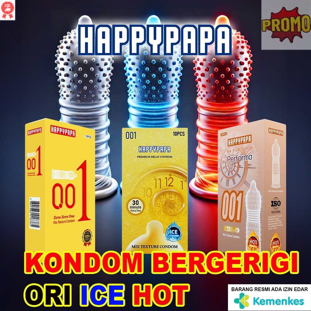 【 FOR SALE 】 Terlaris Dan Terbaru Di Toko Kami~(BISA COD)~ Kondom Gerigi Pipa 001 Varian Terlengkap 