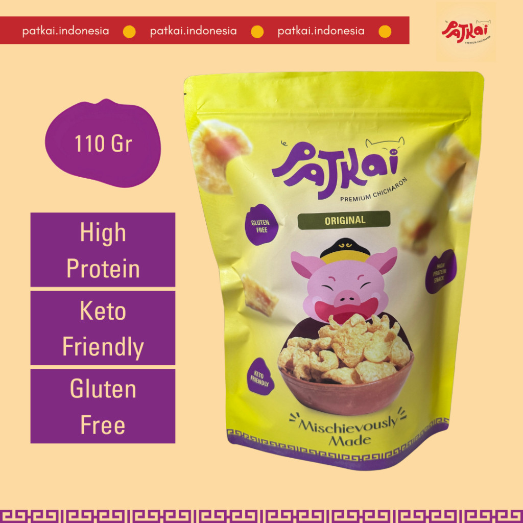 

Snack Kerupuk Babi Patkai Original Flavour Sharing Pack