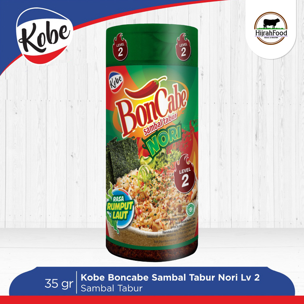 

BonCabe Sambal Tabur Nori | Bubuk Cabe Rasa Rumput Laut Panggang Lv 2