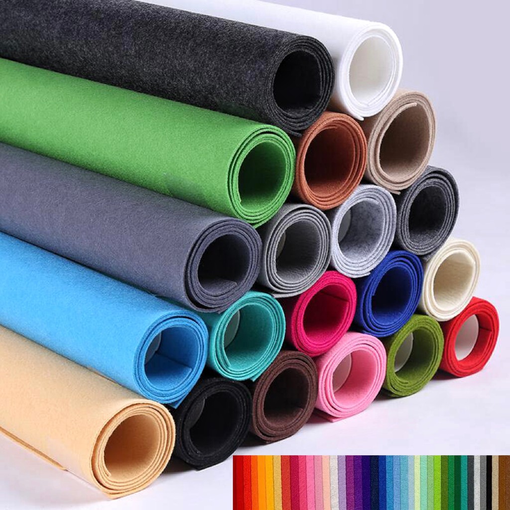 

22Pcs Felt Sheets Multi Color Variety Pack 15x15cm High Quality Felt Square 1mm Thick DIY Crafts Used Patchwork Decoration