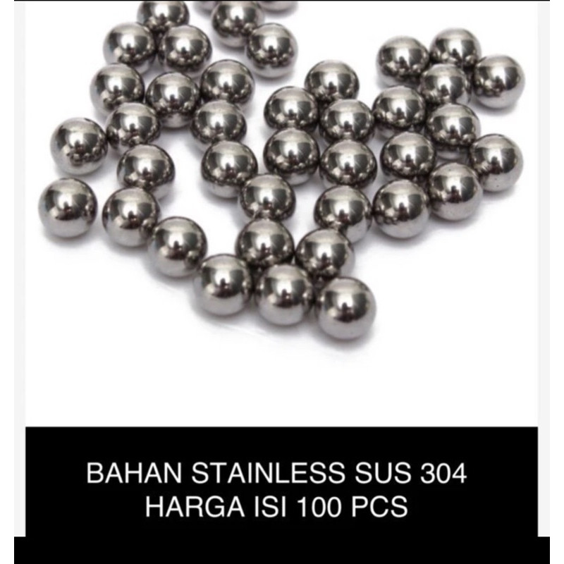 Steel ball 10 mm japan bahan stainless  SUS304 isi 100 pcs