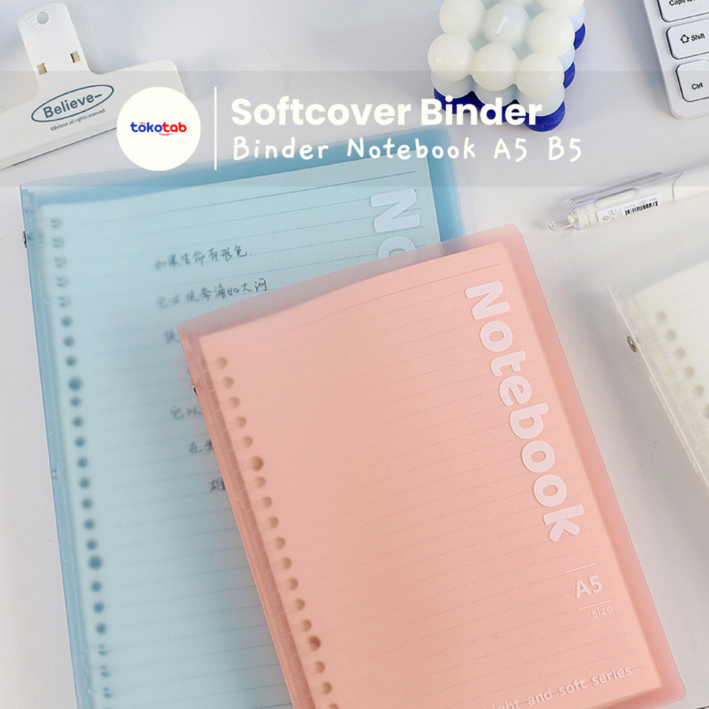 

Tokotab - Buku Binder A5 B5 Binder Kuliah Buku Tulis Sekolah Lucu Buku Notebook Aesthetic Pastel Loose Leaf Binder Sekolah