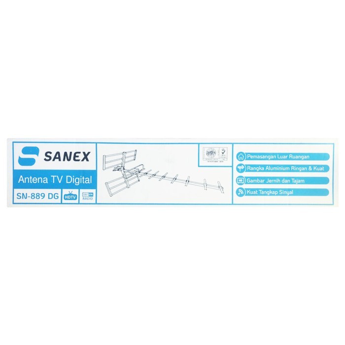 Antena TV SANEX SN-889DG Outdoor Kabel Antena Digital Analog SANEX SN-889DG