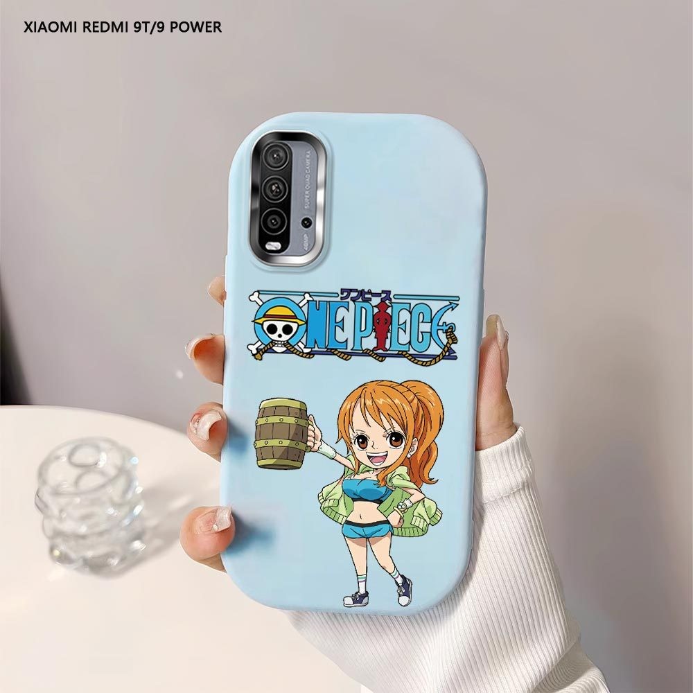 Softcase Untuk Xiaomi Redmi 9 9T 9A 9C A3 Anime One-Piece Luffy Back Cover Case Soft Original Liquid