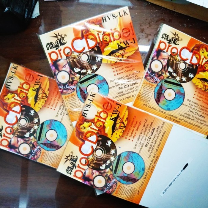 

Label CD DVD kertas stiker sticker MGC MAGIC INKJET-LK TEBAL by Blezzystore