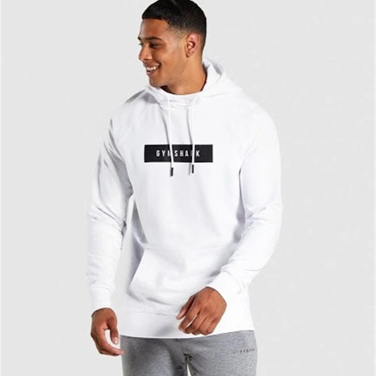 JAKET HOODIE Gymshark Contrat Men's Breathable Printed Sports and Leisure Hoodie casual