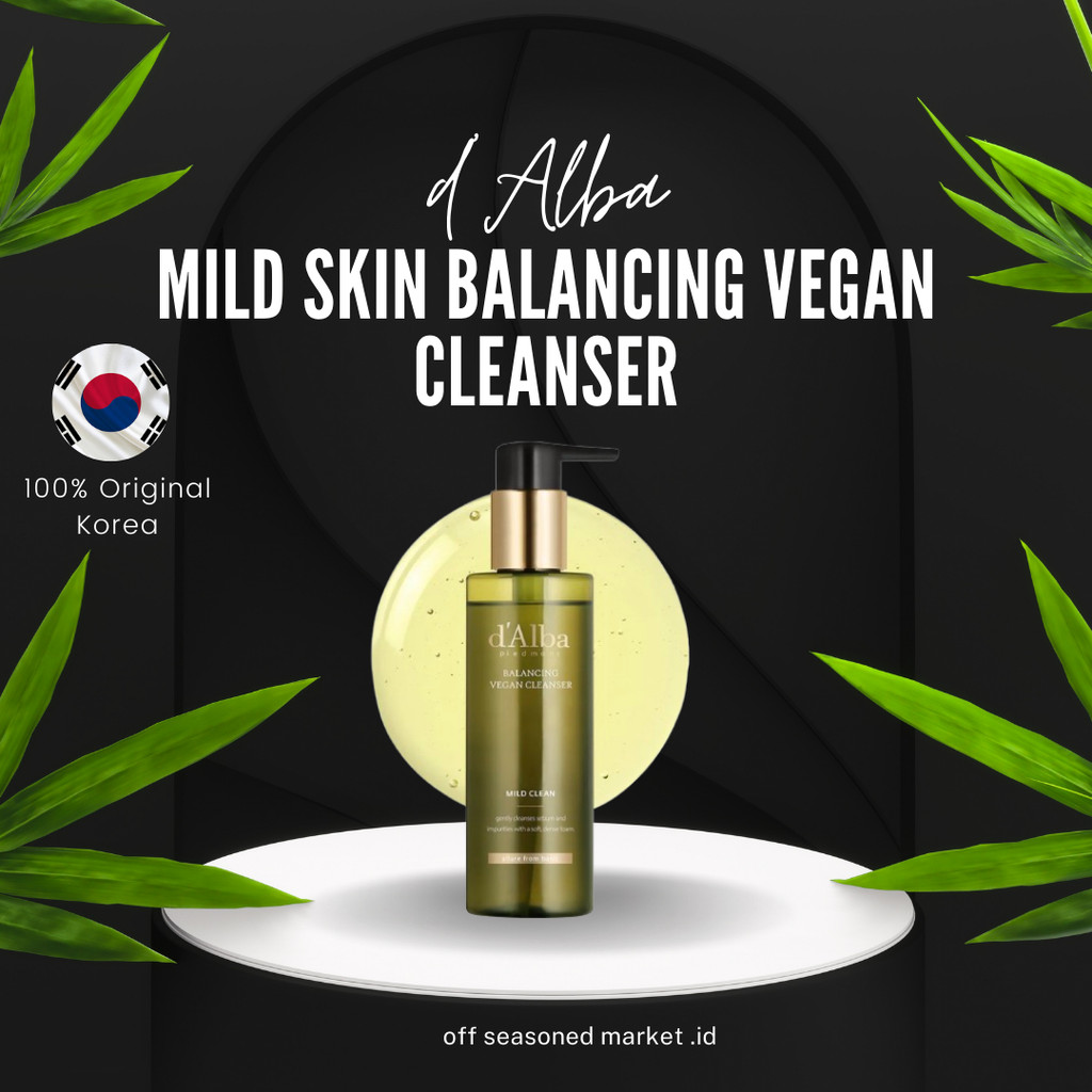 [READY] d'Alba Mild Skin Balancing Vegan Cleanser 200ml/ d'alba Face Cleanser/ Vegan Cleanser