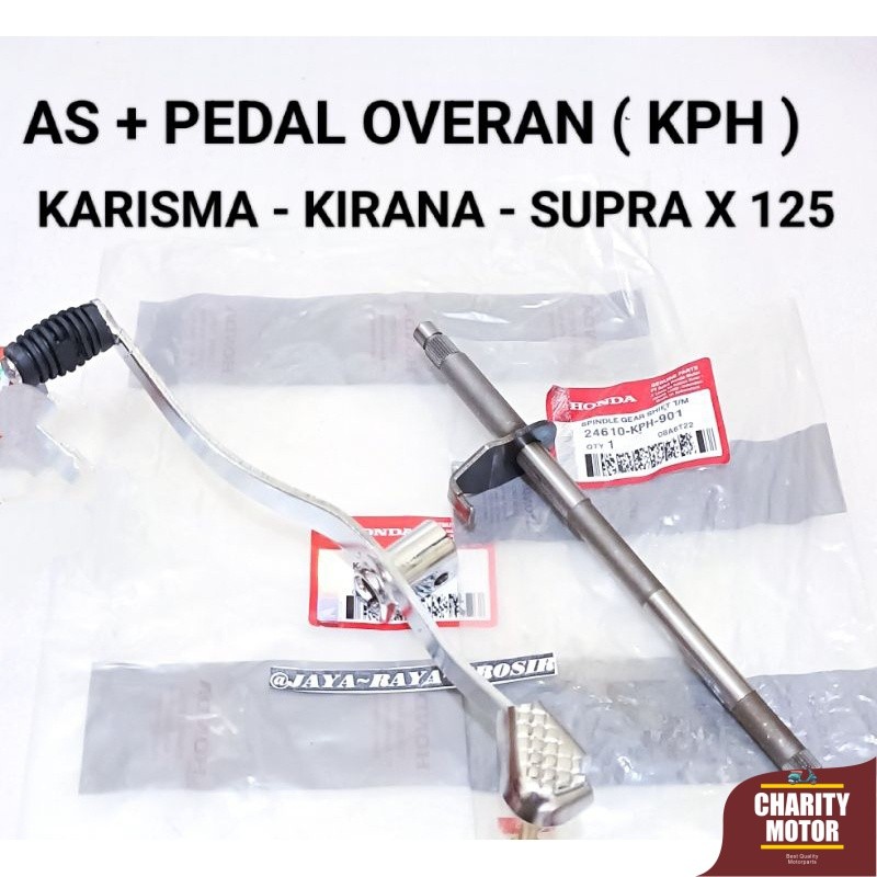 AS PERSENELING + TUAS OVERAN GIGI HONDA ( KPH ) AS VERSENELING OPERAN PEDAL PERSENELING GIGI KARISMA