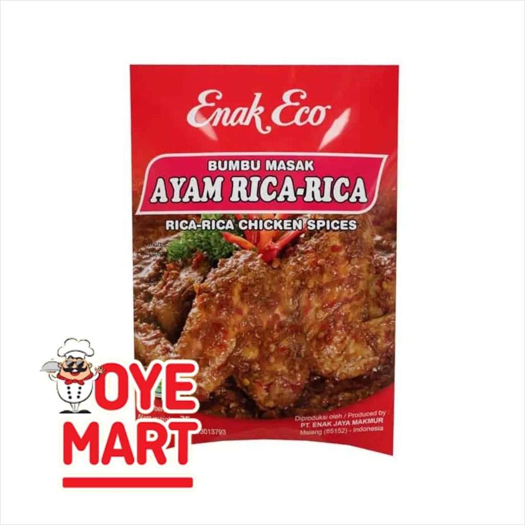 

ENAK ECO BUMBU MASAK AYAM RICA-RICA 75GR/ BUMBU MASAK INSTAN