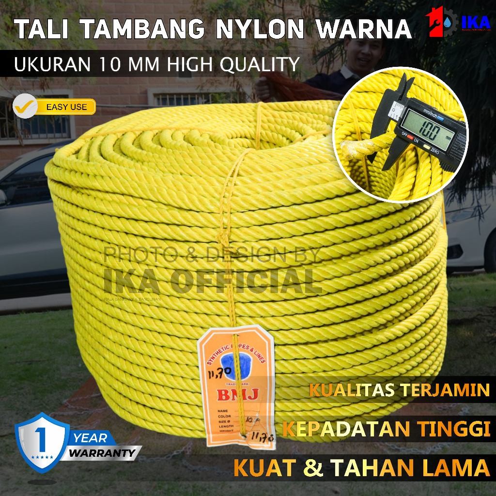 Tali tambang plastik 10 mm per roll TALI TAMBANG ROLL PPD 10MM/TALI TAMBANG 10MM/TALI ROLL(GULUNG) T