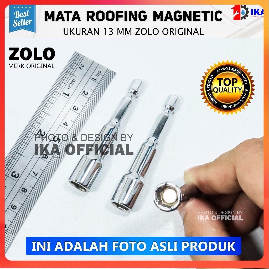 ZOLO ORIGINAL 100% Mata Roofing Pendek 8x65 Mm Baut Baja Ringan Pendek 8x65 Mm / Magnetic Nut Screwd