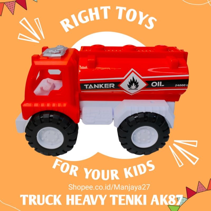 Mainan Truk Tangki Oil AK87 / Mainan Anak Mobil Tanki ertamina