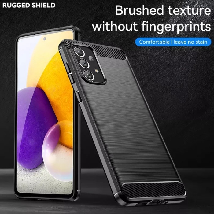 CASE SAMSUNG A33 A53 A73 CASE CARBON RUGGED ARMOR ANTI SHOCKPROOF - SAM A33 5G