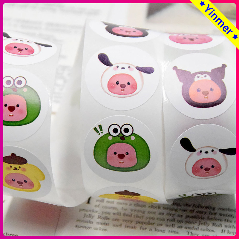 

COD✨Stiker Gulung Loopy Kartun Lucu Dekorasi Scrapbook Stiker Penyegel Kreatif-Yinmer