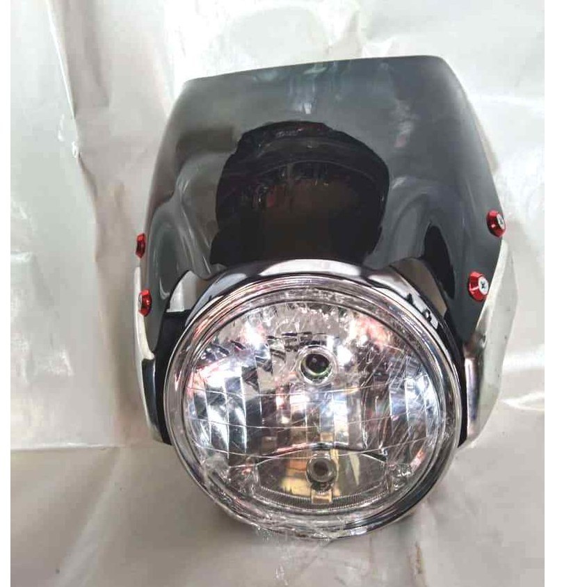 Lampu depan plus Visor Tiger Barong lengakp kupingan