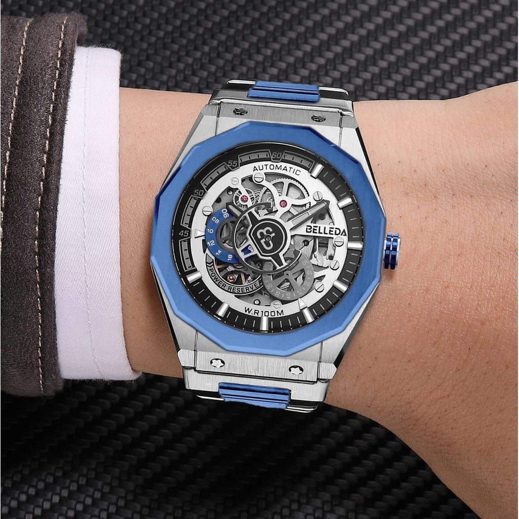 JAM TANGAN PRIA BELLEDA 9568 RANTAI JAM TANGAN AUTOMATIC