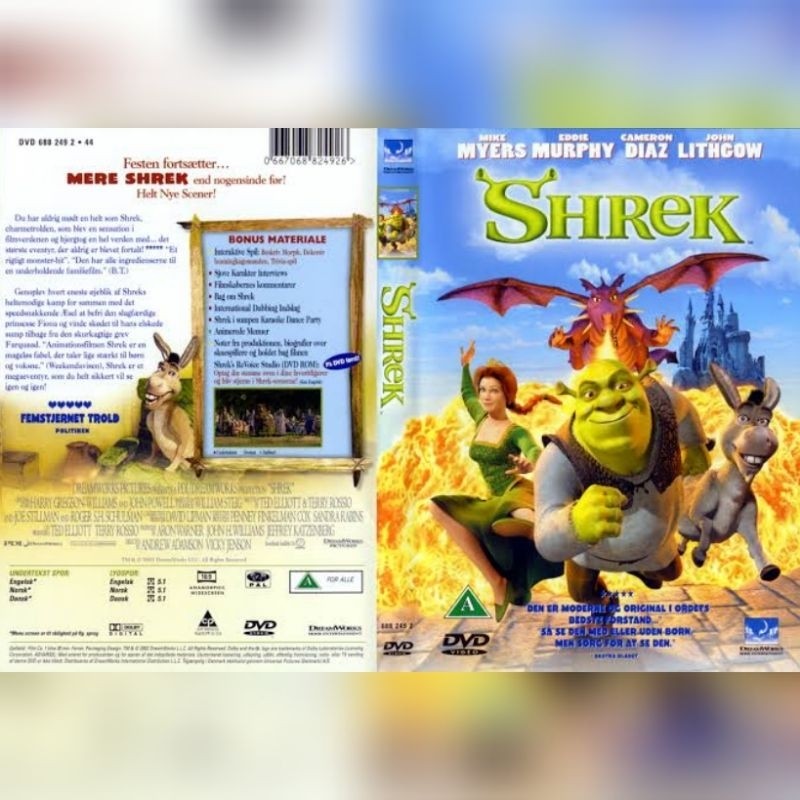 Kaset Film Animasi SHREK - 2001 - HD