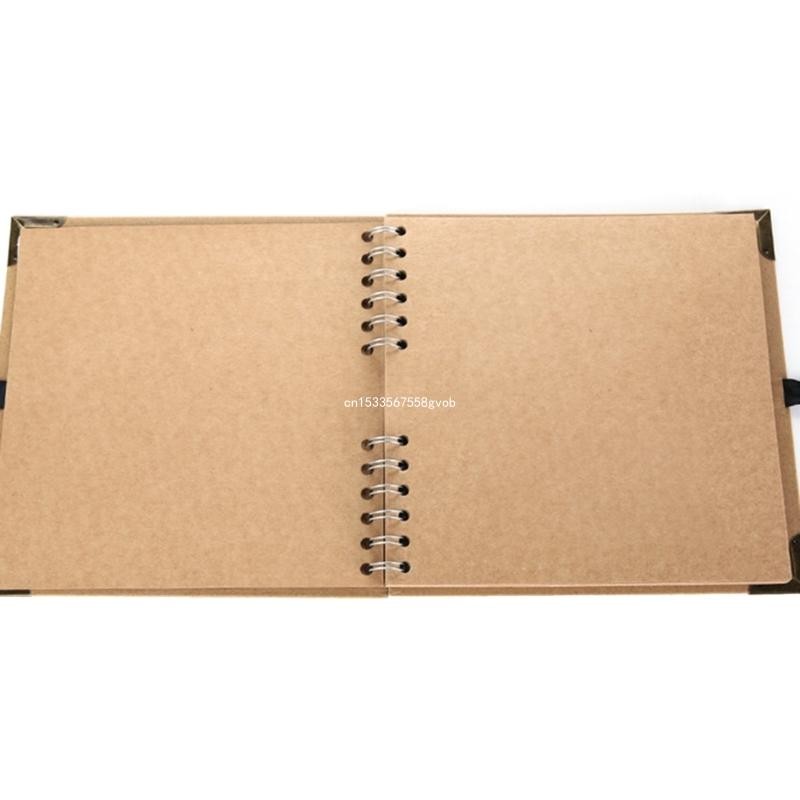 

60 Pages Photo Album Kraft Paper Photocard Holder Book Multifunction for Picture Scrapbooking Albums DIY Picture Craft
