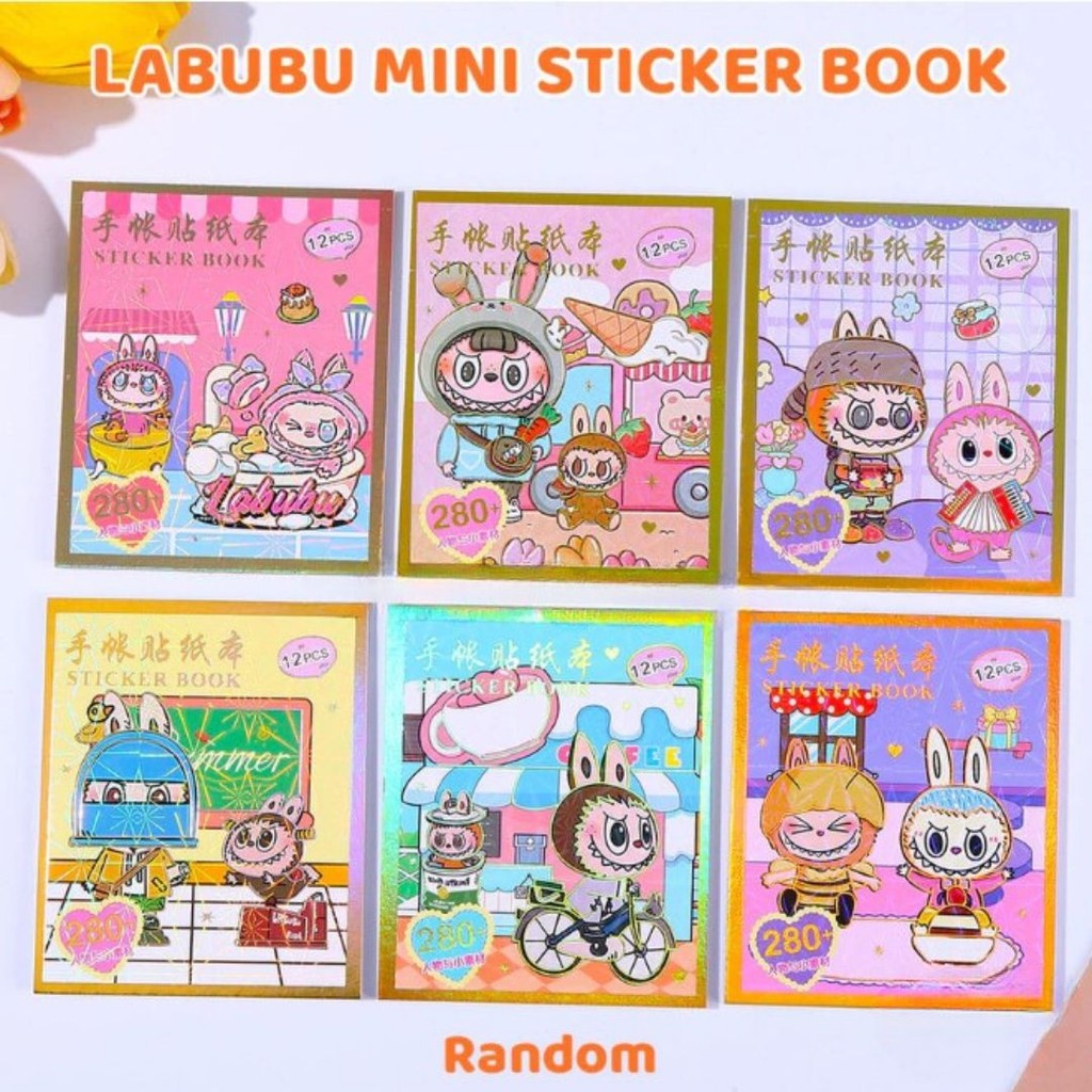 

Mini DIY Sticker Book Stiker Labubu Murah Sticker Labubu Stiker Lucu Labubu Sticker Buku Stiker Labubu Stiker Buku Labubu Mainan Anak