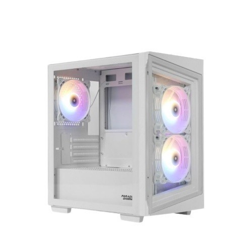 Paradox Rakhie Micro ATX PC Case - White