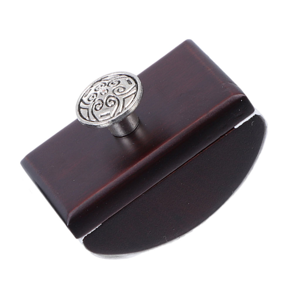 

1pc Ink Absorber Portable Desktop Wood Rocker Blotter For Pen Writing Wooden Pre-Cut Paper Student Stationery Office Supplies