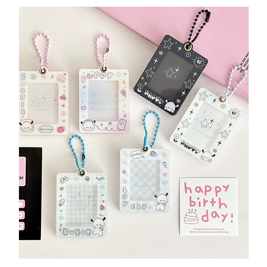 Transparent Clear Acrylic Id Card Acrylic Frame Bingkai Foto Cahol Kpop Pc Holder Akrilik Bingkai Iv