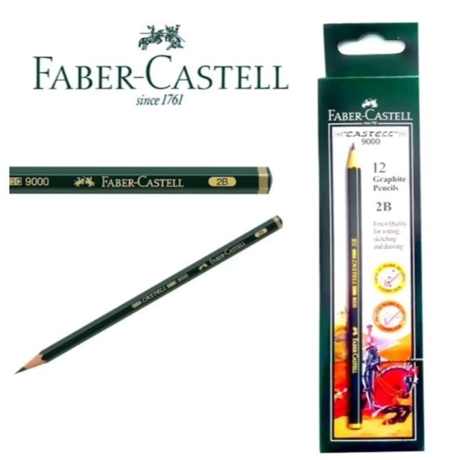 

PENSIL 2B FABER CASTELL /PENSIL UJIAN ISI 12 PCS