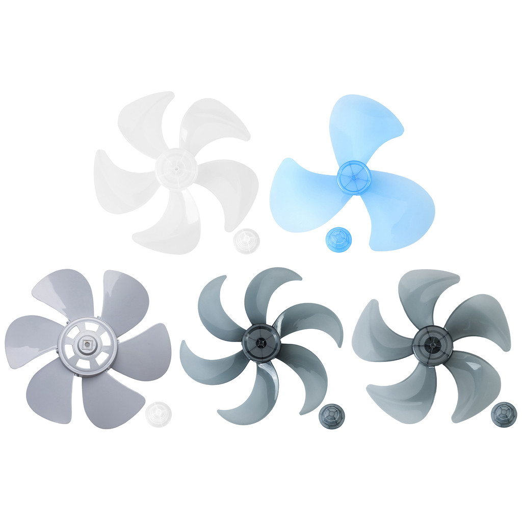 

12/14/16/18 Inch Inch Household Plastic Fan Blade Five Leaves With Nut Cover For Pedestal Fan