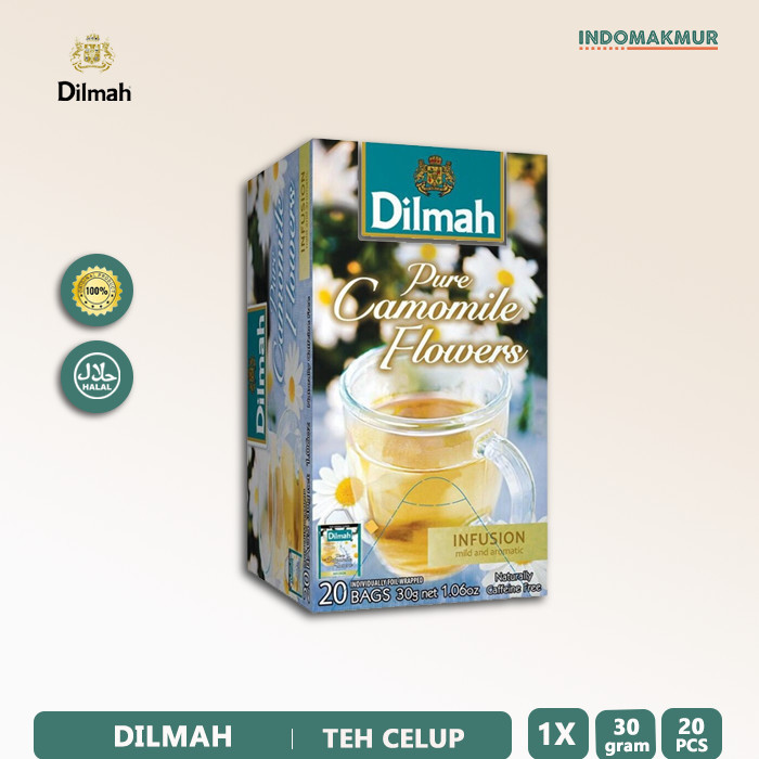 

Dilmah Pure Camomile Flowers Tea - Teh Celup Infusion