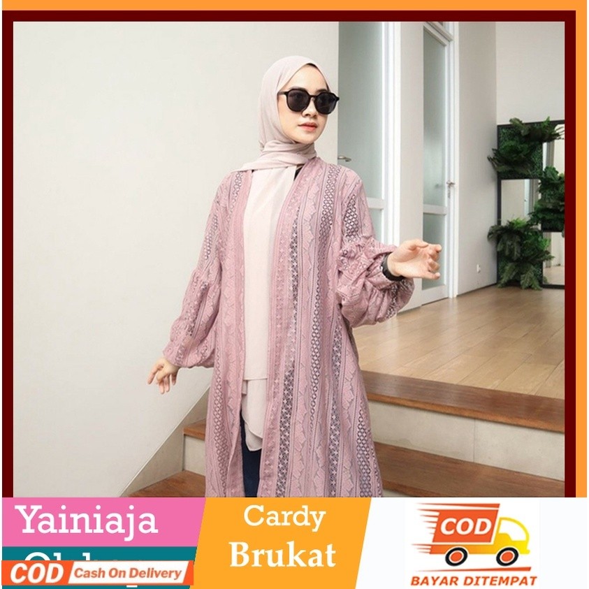 OUTER BROKAT KERUT// KARDIGAN BRUKAT // ATASAN BRUKAT KERUT // KARDIGAN OVERSIZE
