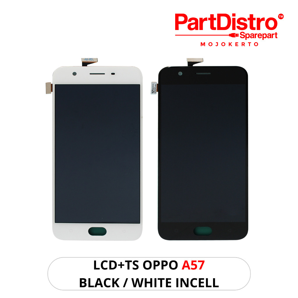 LCD OPPO A57 BLACK WHITE TESTED