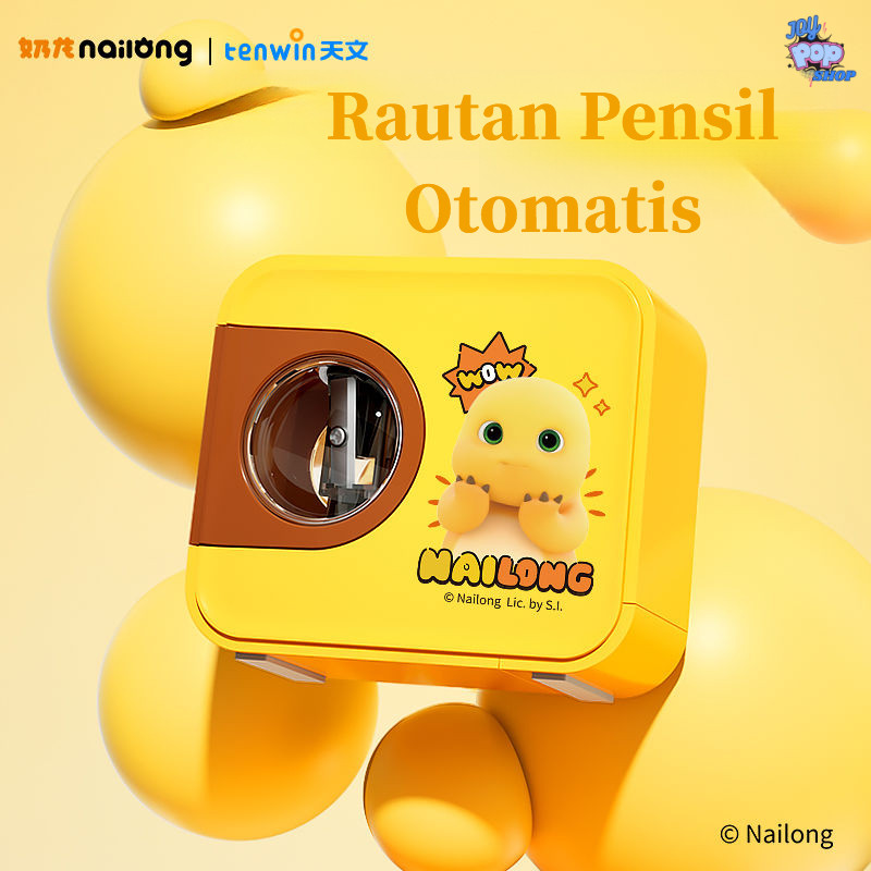

Rautan Pensil Otomatis baterai, Rautan Nailong, Rautan pensil otomatis nailong. nailong barang, alat sekolah, alat tulis anak, rautan pensil